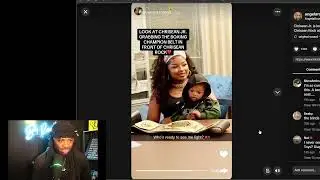 Chrisean Rock Caught Trying To Cover Up Chrisean Jr's Foot And Scratching !!!!!