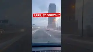 April 8 Snowstorm?! Driving in Spring Snow! #TorontoWeather #SnowInApril #CanadaDrive #Toronto