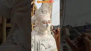 Learn how to make maa sharde eyes🪷❤️#artistdineshpandit #eyes #makeup #art #festival #devotional #ma