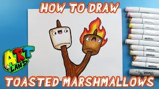 How to Draw TOASTED MARSHMALLOWS