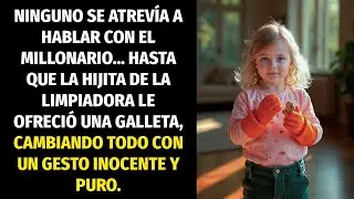 NADIE SE ATREVÍA A HABLAR CON EL MILLONARIO... HASTA QUE LA HIJA DE LA LIMPIADORA LE OFRECIÓ UNA ...