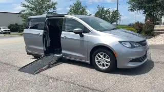 2020 Chrysler Voyager LXi  with wheel chair power ramp side entry. AMS Conversion