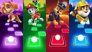Tiles Hop EDM Rush! Щенячий патруль: команда Скай против Маршалла против Чейза против Раббла