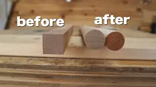 【DIY】トリマー買ったらやってみてください。簡単に角材から丸棒を作る