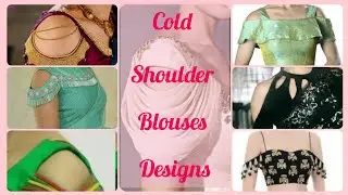 Designer cold shoulder blouses | Trendy cold shoulder blouses | cold shoulder blouses designs