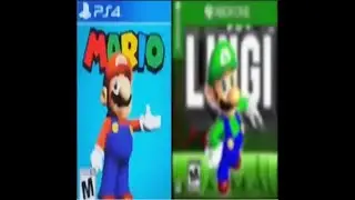 Super Mario on the PS4 and Super Luigi on the XBOX ONE Meme