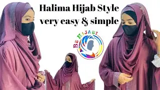 How TO Create Halima Hijab style Very Simple & Easy