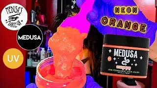 Dyeing Hair NEON ORANGE | MEDUSA HAIRDYE in ORANGE POP! (REBLEACH & COLOR)