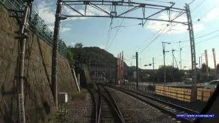 小田急ロマンスカー HD前面展望 はこね2号 Odakyu Cab view #1 箱根湯本～小田原