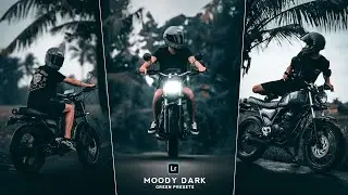 How to Edit Outdoor Moody Dark Green Photography | Moody Bike Presets Lightroom