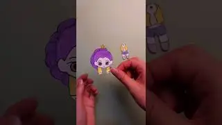 #diy Huntrix Hanging Paper Doll Tutorial 💜 #diycraft #diyideas #handmade