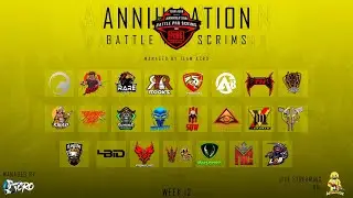 ACRO ANNIHILATION PRO BATTLE | W 12 | D | #StreamWithTurnip #PUBGScrims