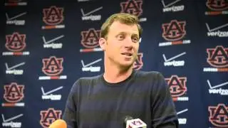 Auburn Offensive Coordinator Rhett Lashlee responds to Samford's play cards