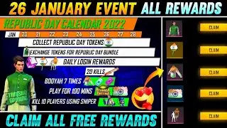 26 January Event Free Fire | Republic Day Event Free Fire | Free Fire New Event | FF Event