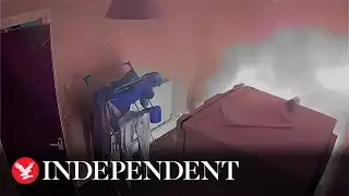 E bike owner runs for his life as battery explodes while charging