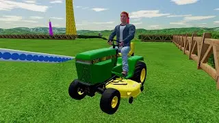 BIG Tractors! EXTREME Muddy Parkour VS OVERLOAD TANKER CHROME AZUL Challenge Tractor 034 - FS22