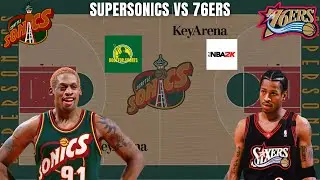 Rewriting SuperSonics History in 2k: Seattle SuperSonics vs Philadelphia 76ers