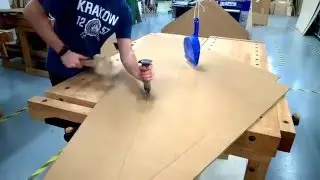 Creating folds in Tri-Wall