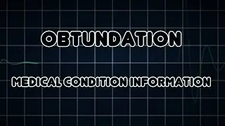 Obtundation (Medical Condition)