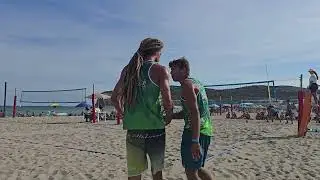 Serie Beach 1 - Cagliari - Podestà S. Bigarelli L. vs. Spadoni G. Ulisse M. - 1° Set