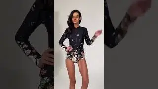 Women Rash Guard Long Sleeve Swimsuit www.siysiy.com