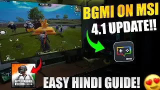 BGMI 4.1 Play on PC | MSI App Player Pie64 bit | Ultra + HDR 120Fps | New Update #bgmi #pubgmobile