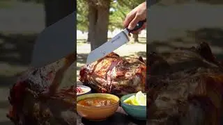 🌲 Lebanese Cedar Grove Roast 🐫 | Roasted Camel with Chili Tahini & Pomegranate | ASMR Knife Cut