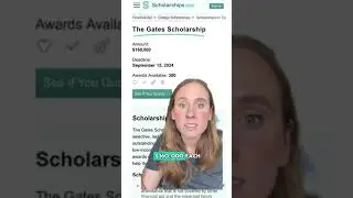 The Gates Full Tuition Scholarship!