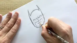 How to Draw Batman's mask (Easy!)