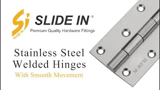 Slide In - Stainless Steel Butt Hinges - Door Hinges and Window Hinges (5 Inch, 4 Inch, 3 Inch)