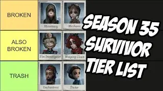SURVIVOR RANK TIER LIST - Who is META? - Identity V