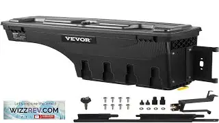 VEVOR Truck Bed Storage Box Lockable Lid Waterproof ABS Wheel Well Tool