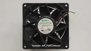 Nidec UltraFlo Fan V92E128UA7-07 12V 3.24A 8500rpm 9238 Super High Speed HP Server Fan