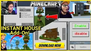 instant house addon in Minecraft pe | Instant house mod for Minecraft pe | in hindi | 2021
