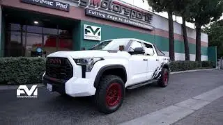 TOYOTA TRD PRO Transformation: Lift Kit, Red Fuel Wheels, Custom Lights & Blacked-Out Accents!
