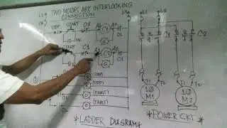 PART-1 TWO MOTORS ARE INTERLOCKING CONNECTION MOTOR CONTROL