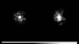 MMT M-band speckles computed from AO WFS vs actual Clio2 images.