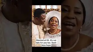 She Got Married At 80. No Time Is Late. #wedding #old #traditional #bride #groom #churchwedding