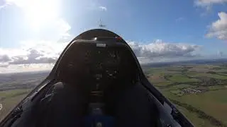 GoPro HD Cockpit POV - FAST and LOW glider plane flying short circuit