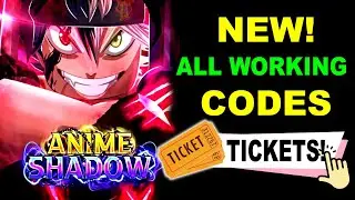 *NEW* ALL WORKING ANIME SHADOW TICKETS CODES - ROBLOX ANIME SHADOW CODES