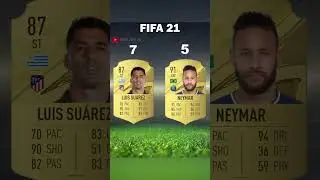 Neymar vs Suarez Fifa Card Evolution - #Neymar #Suarez #Fifa #Evolution #shorts