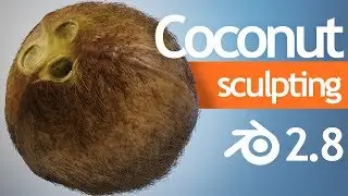 Coconut sculpting Blender 2.8
