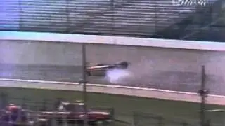 rfin009 CART Champ Car Pancho Carter flips at Indianapolis USA 1987