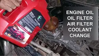 Engine Oil Air Filter Oil Filter Change of Cultus 2007 at Mian Havoline Oil Change Ferozpur Road