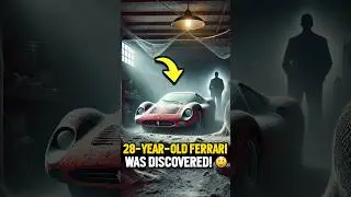 It had been untouched for 28 years, cleaning the Ferrari! 🏎️✨