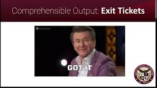 Exit Tickets - Comprehensible Output Strategies - ILTexas