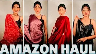 WEDDING PARTY SAREE HAUL | Saree Haul Amazon | Saree Under 1000 | Party Wear Saree | Saree Designs