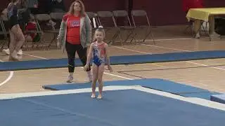 Delaney at the Rubber City Rumble in Akron Ohio Gymnastics Meet!