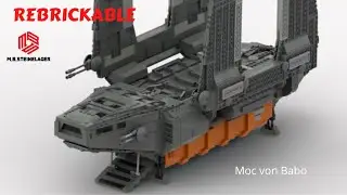 Rebrickable Rogue One Zeta Class Cargo Shuttle aus LEGO