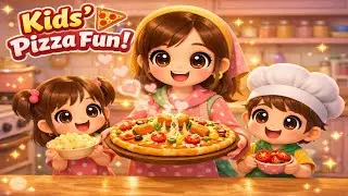 Tiny Chefs Cooking Pizza With Mom | Surprise for Audience